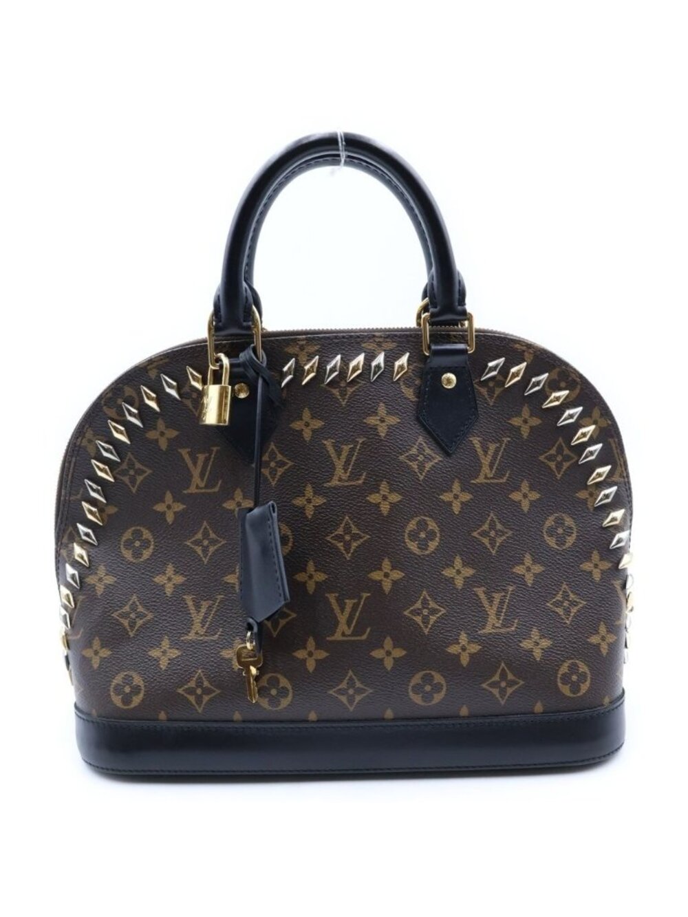 Louis Vuitton Monogram Alma PM Cruise Collection Handbag Brown Black Leather